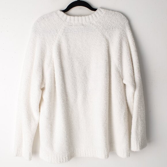 Merry Christmas By Poof Women’s 3XL‎ White Soft Knome Sequin Sweater - Picture 6 of 8